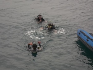 Rescue divers en action