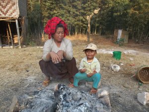 Femme et enfant Shan - Trek Kalaw-Lac Inle