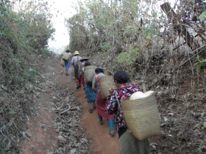 Femmes Shan près de Hsipaw au Myanmar